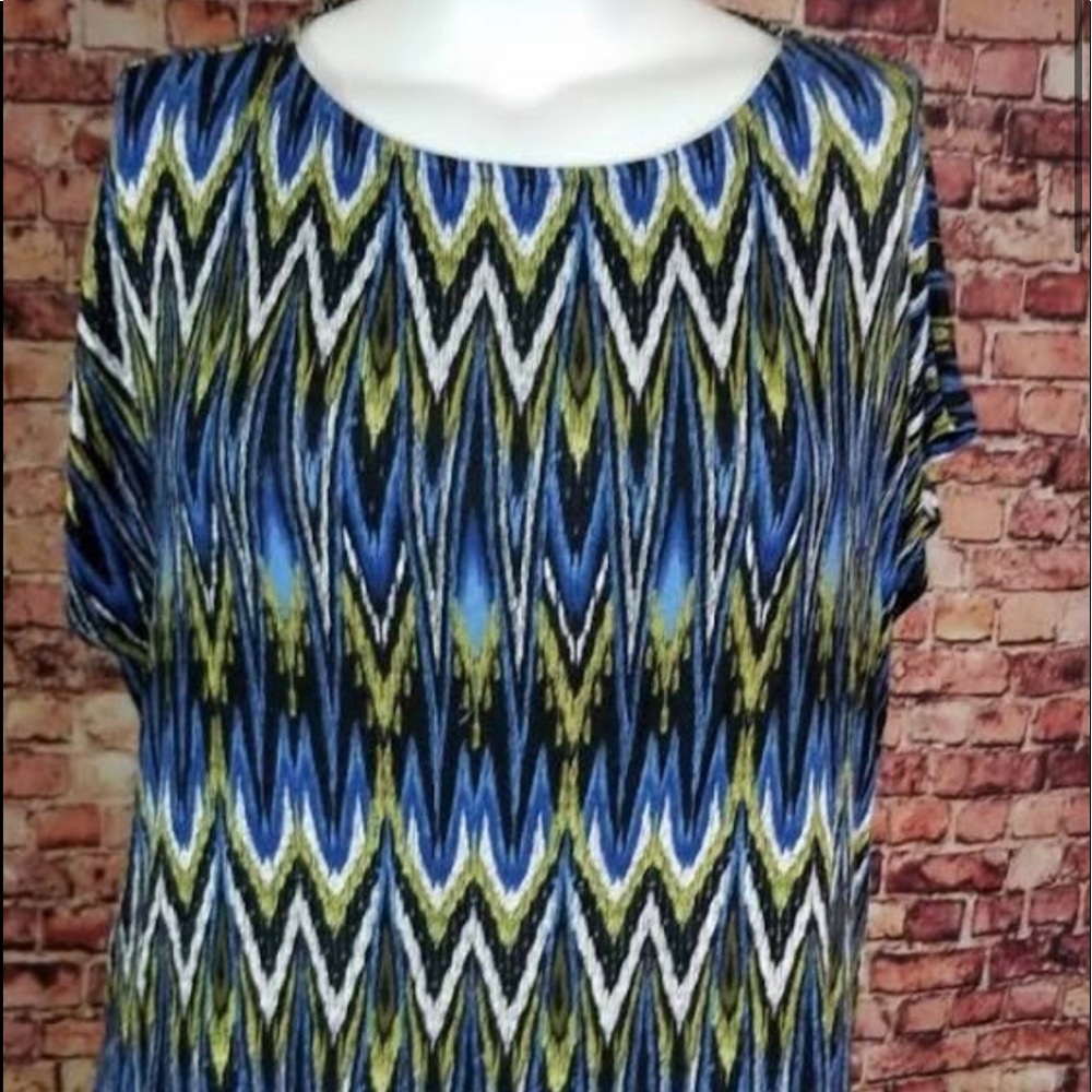 J. Jill Wearever Collection Blue White Black Yello Size XS/S